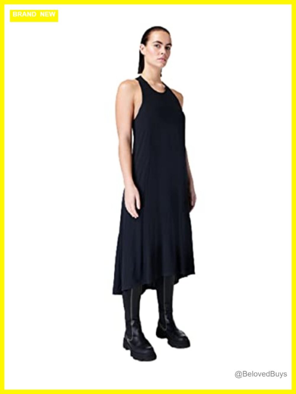 Sweaty Betty Explorer Ace Midi Dress High Stretch Sleeveless Athletic